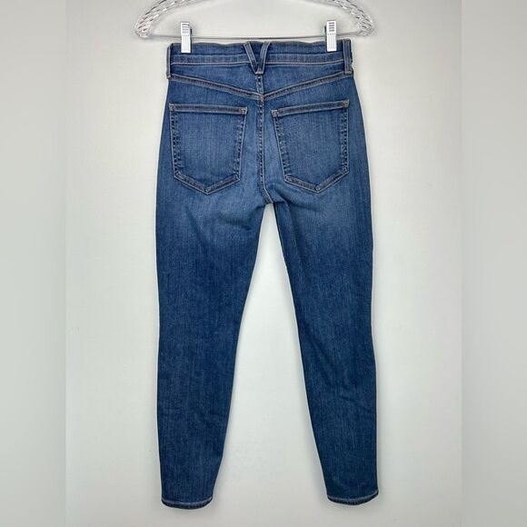 VERONICA BEARD Debbie High-Rise Skinny Jeans Button Fly Lava Stone Dark Wash 24 - Picture 2 of 16